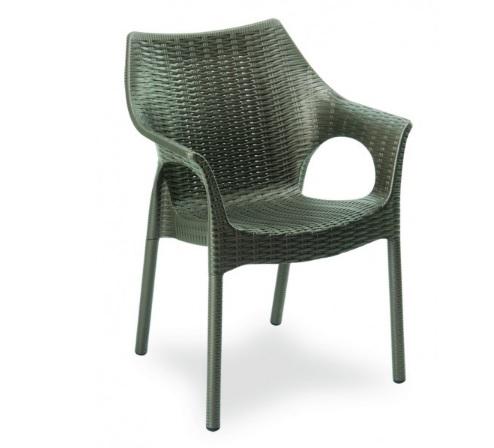 SILLA MODELO RATAN  C/BRAZO