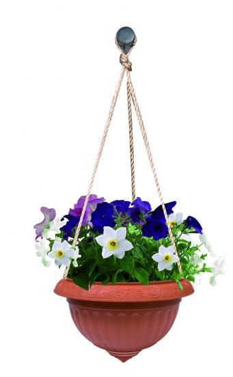 MACETA ROSA GRANDE COLGANTE 
